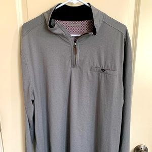 Age of Wisdom Men's 1/4 Zip Pullover XL Grey